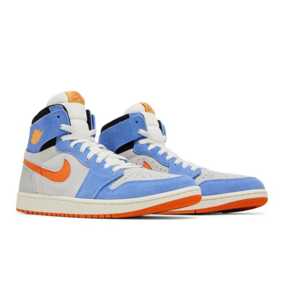 Nike Air Jordan 1 Zoom Air CMFT 2 Men’s Size 9.5 Shoes Royal/Orange DV1307-184